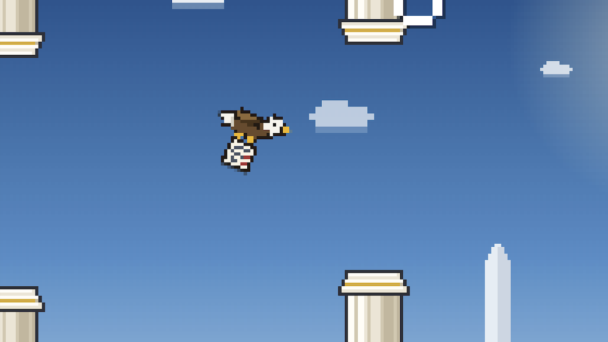 Flappy Bill cabinet artwork
